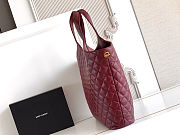 YSL ICARE in quilted lambskin in Red Size 27 x 13 x 8cm - 5