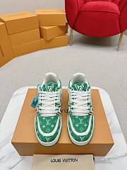 Louis Vuitton Trainer Green Monogram Textile - 6