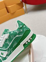 Louis Vuitton Trainer Green Monogram Textile - 4