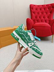 Louis Vuitton Trainer Green Monogram Textile - 3