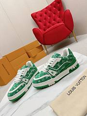 Louis Vuitton Trainer Green Monogram Textile - 2