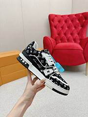 Louis Vuitton Trainer Black Monogram Textile Men's - 1ABFTE - 6