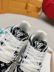 Louis Vuitton Trainer Black Monogram Textile Men's - 1ABFTE - 5