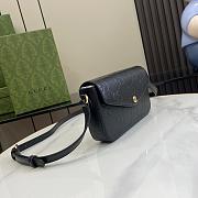 Gucci Pre-Owned 2020s mini GG Embossed Shoulder Black bag - 2