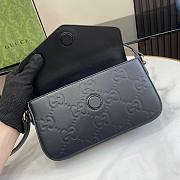 Gucci Pre-Owned 2020s mini GG Embossed Shoulder Black bag - 5