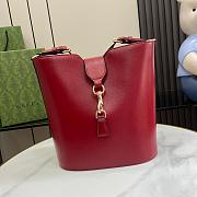 Gucci Mini Bucket Shoulder Bag in Red Size 25.5 x 28 x 16.5cm - 1