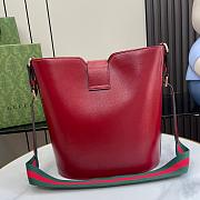 Gucci Mini Bucket Shoulder Bag in Red Size 25.5 x 28 x 16.5cm - 4
