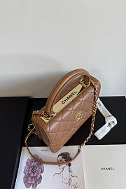 Chanel Lambskin Quilted Small Trendy CC Flap Dual Handle Bag - 4