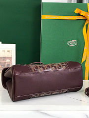 Goyard Mini Burgundy in Coated Canvas Size 20x14.5×9cm - 6