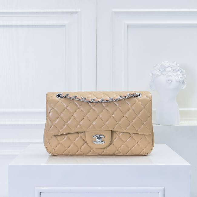 Chanel  Caviar Quilted Medium Double Flap Beige Size 25.5 x 16 x 6.5cm - 1
