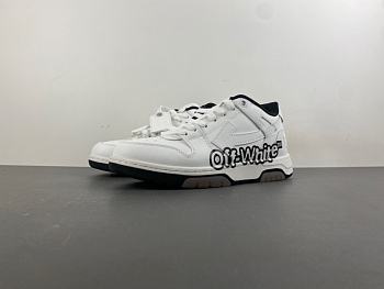 OFF-WHITE Out Of Office OOO Low Tops White Black