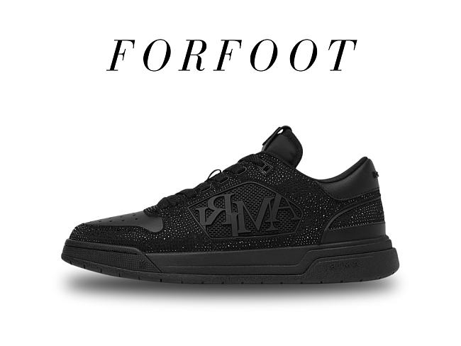 Amiri Men's Crystal Classic Low Black - 1