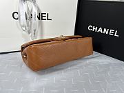 Chanel Lambskin Quilted Medium Double Flap Brown Size 25.5x14x7cm - 5