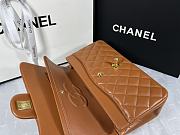 Chanel Lambskin Quilted Medium Double Flap Brown Size 25.5x14x7cm - 4