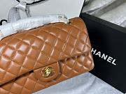 Chanel Lambskin Quilted Medium Double Flap Brown Size 25.5x14x7cm - 2