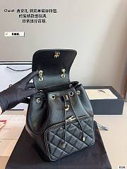Chanel Black Quilted Caviar Leather Business Affinity Backpack Bag Size 22x15x24cm - 6