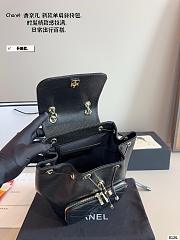 Chanel Black Quilted Caviar Leather Business Affinity Backpack Bag Size 22x15x24cm - 5