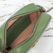 Gucci GG Marmont Leather Shoulder Bag Green Size 24x13x7cm - 4