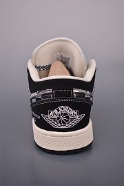 AJ1 Low × Louis Vuitton Black Monogram - 4