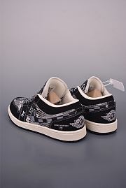 AJ1 Low × Louis Vuitton Black Monogram - 3