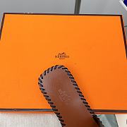Hermès Oran Sandals in Black Leather - 5