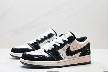 Nike Jordan 1 Low Travis Scott Louis Vuitton Black White LX1988-200