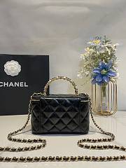Chanel Vanity With Chain Black Size 17cm - 4
