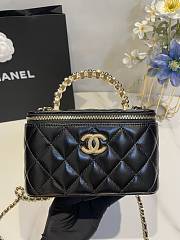 Chanel Vanity With Chain Black Size 17cm - 3
