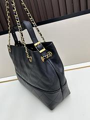 Chanel 25 Hobo Shopping Bag Small Tote Black Size 36×24x12cm - 6