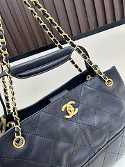 Chanel 25 Hobo Shopping Bag Small Tote Black Size 36×24x12cm - 2