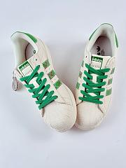  Adidas x Gucci Superstar sneaker in white & green - 6