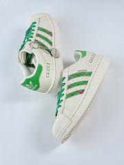  Adidas x Gucci Superstar sneaker in white & green - 2