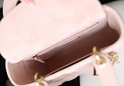 Lady Dior Micro Bag Powder Pink Cannage Lambskin Size 20x16.5x8 cm - 2