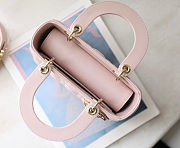 Lady Dior Micro Bag Powder Pink Cannage Lambskin Size 20x16.5x8 cm - 5