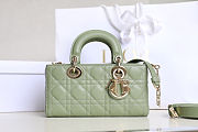 Lady Dior Medium Mint Green Bag Size 22x12x6cm - 1