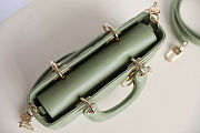 Lady Dior Medium Mint Green Bag Size 22x12x6cm - 2