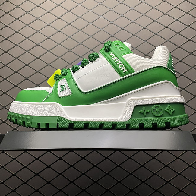 LV Trainer Maxi Sneaker 'White Green'  1AB8SC/1AB8SI - 1