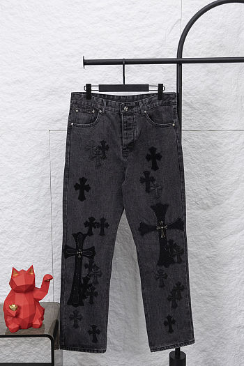 Chrome Hearts Black Denim Jeans