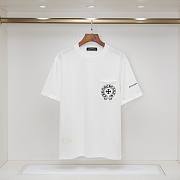 Chrome Hearts Horse Shoe Pocket Logo White T Shirt - 1