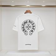 Chrome Hearts Horse Shoe Pocket Logo White T Shirt - 5