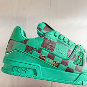 LV Trainer Sneaker Damier Pop Green - 4