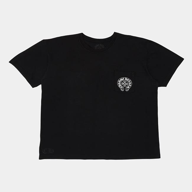  Miami Exclusive Horseshoe Logo Short Sleeve Tee Shirt Black - 1