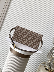 Fendi Wallet On Chain Baguette Fabric Brown - 4