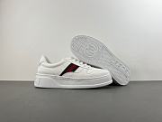 GUCCI Men's chunky trainers in white leather - 5