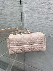 Dior Jolie Top Handle Mini Bag Latte Cannage Lambskin Size 18.5x8.5x13cm - 4