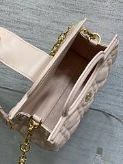 Dior Jolie Top Handle Mini Bag Latte Cannage Lambskin Size 18.5x8.5x13cm - 3