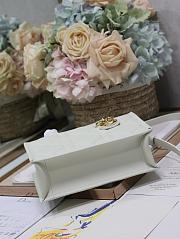 Mini Dior Book Tote Powder Pink Macrocannage Calfskin Size 21.5x13x7.5cm - 4