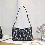 Christian Dior Pre-Owned 2023 Mini Oblique Canvas CD Size 23.5x14.5x6cm - 1