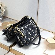 Christian Dior Pre-Owned 2023 Mini Oblique Canvas CD Size 23.5x14.5x6cm - 4