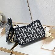 Christian Dior Pre-Owned 2023 Mini Oblique Canvas CD Size 23.5x14.5x6cm - 3